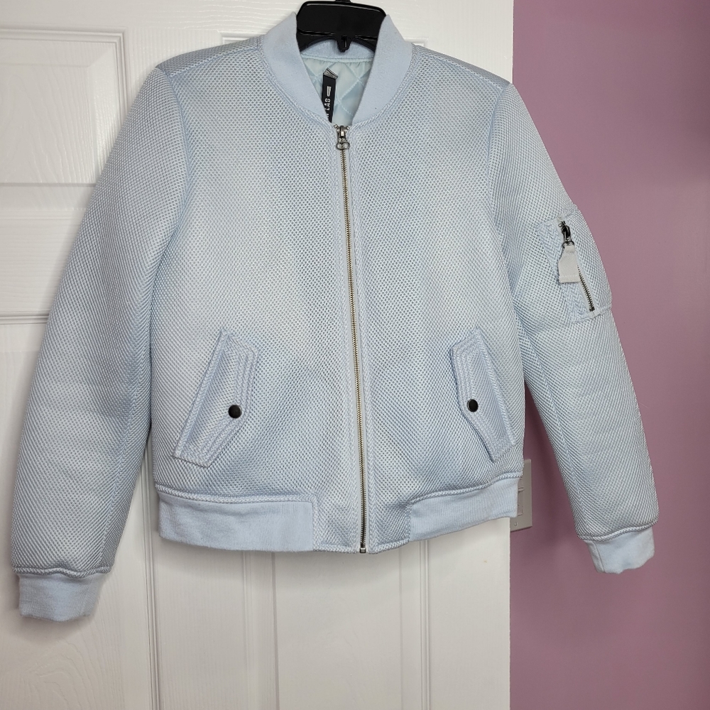 Light blue Bomber Jacket